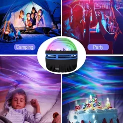 LED Starry Sky Projection Light Mini Remote Control Projector USB Plug-in Colorful Atmosphere Small Night Light