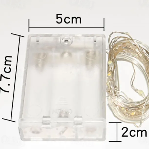 LED String Light Copper Wire String Lights with 3AA Battery Steady on Fairy Light Indoor Decoration