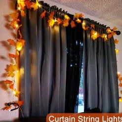 LED String Light Maple Leaf Fall LED Fairy String Lights 3M-20LEDs 1.5M-10LEDs Battery or USB Operation Garland Light Christmas/Halloween Party Home Garden Holiday Patio Decoration