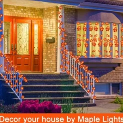LED String Light Maple Leaf Fall LED Fairy String Lights 3M-20LEDs 1.5M-10LEDs Battery or USB Operation Garland Light Christmas/Halloween Party Home Garden Holiday Patio Decoration