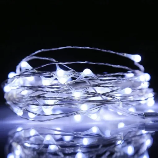 LED String Lights 5M 50 LEDs String Lights Mini Battery Powered Copper Wire Starry Fairy Lights Battery Operated Lights for Decoration
