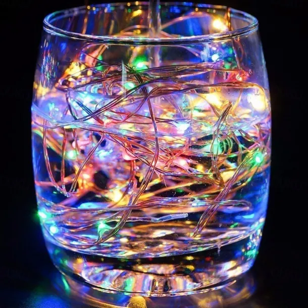 LED String Lights 5M 50 LEDs String Lights Mini Battery Powered Copper Wire Starry Fairy Lights Battery Operated Lights for Decoration