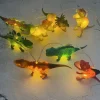 LED String Lights 1M 2M Jurassic Dinosaur Animal lights Warm White RGB White Christmas New Year's Creative Party Decorative Night Light Fairy Lights 1Set