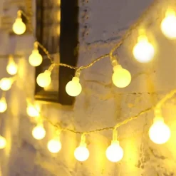LED String Lights 3M-20LED 6M-40LED 10M-80LED Ball Lights USB Bulb Light String Waterproof Outdoor Wedding Christmas Holiday