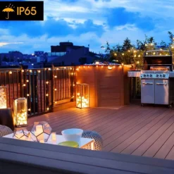 LED String Lights 3M-20LED 6M-40LED 10M-80LED Ball Lights USB Bulb Light String Waterproof Outdoor Wedding Christmas Holiday