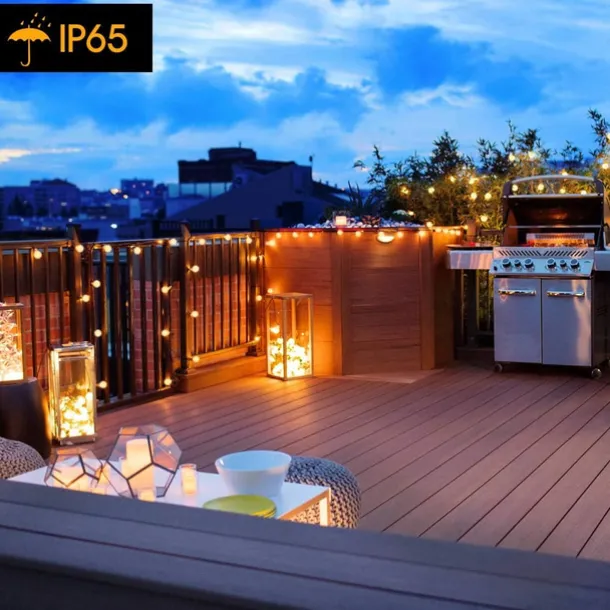 LED String Lights 3M-20LED 6M-40LED 10M-80LED Ball Lights USB Bulb Light String Waterproof Outdoor Wedding Christmas Holiday