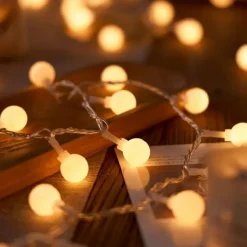 LED String Lights 3M-20LED 6M-40LED 10M-80LED Ball Lights USB Bulb Light String Waterproof Outdoor Wedding Christmas Holiday