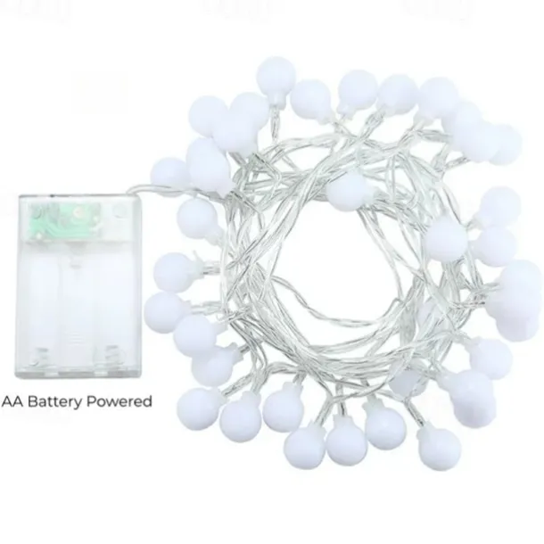 LED String Lights 3M-20LED 6M-40LED 10M-80LED Ball Lights USB Bulb Light String Waterproof Outdoor Wedding Christmas Holiday