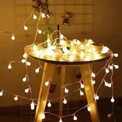 LED String Lights 3M-20LED 6M-40LED 10M-80LED Ball Lights USB Bulb Light String Waterproof Outdoor Wedding Christmas Holiday