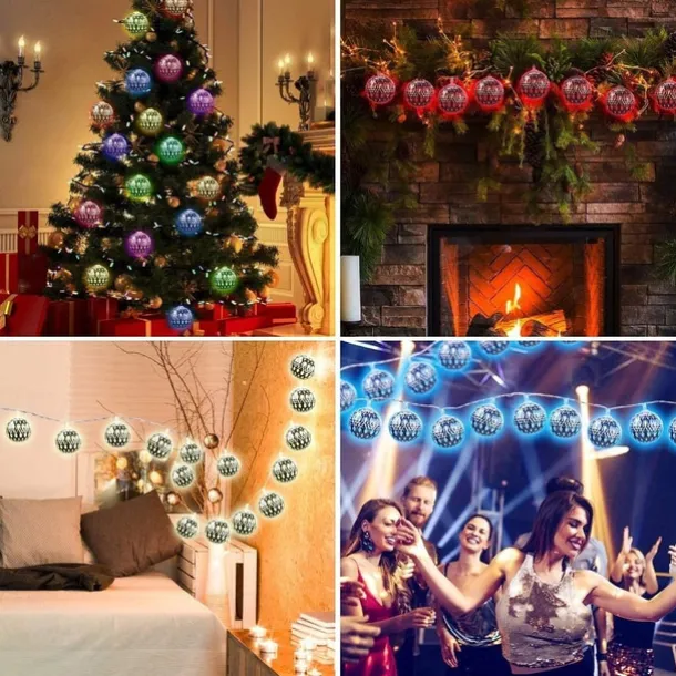 LED String Lights Remote Control 3M 20LEDs Wrought Iron Hollow String Light Waterproof Battery Box or USB Operation Ball Fairy Lights Christmas Wedding Party Garden Holiday Decoration