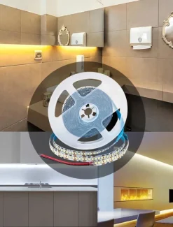 LED Strip 2835 1200LEDs High Brighter Warm White Natural White Flexible LED Rope Ribbon Tape Light Lamp 5m DC 12V