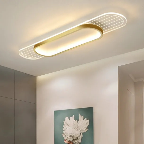 LED Strip Lamp Aluminum Alloy Flush Mount Ceiling Light 25cm Ceiling Lamp for Living Room Corridor Aisle