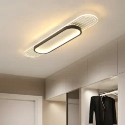 LED Strip Lamp Aluminum Alloy Flush Mount Ceiling Light 25cm Ceiling Lamp for Living Room Corridor Aisle