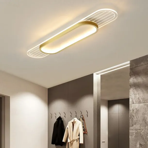 LED Strip Lamp Aluminum Alloy Flush Mount Ceiling Light 25cm Ceiling Lamp for Living Room Corridor Aisle