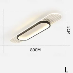 LED Strip Lamp Aluminum Alloy Flush Mount Ceiling Light 25cm Ceiling Lamp for Living Room Corridor Aisle