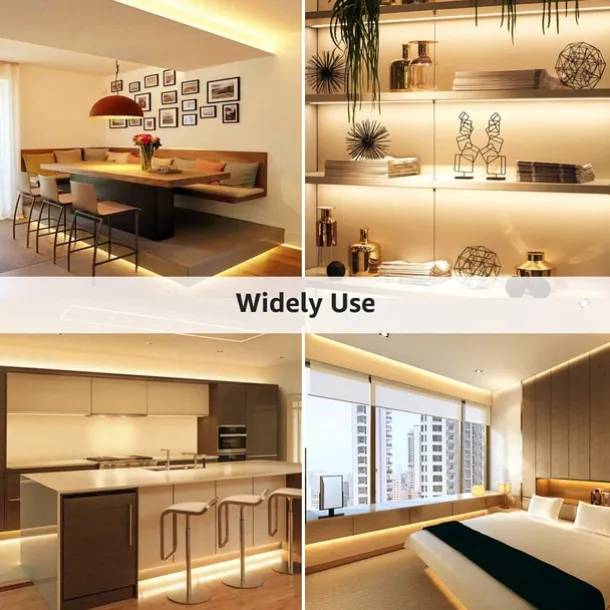 LED Strip Light 10M 32.8 ft 24V High-end LED Strip Lights Kit High Density 1200 LEDs 2835 SMD LED 72W CRI 80 DC24V LED Tape Lights for Under Cabinet Kitchen Commercial Lighting Project