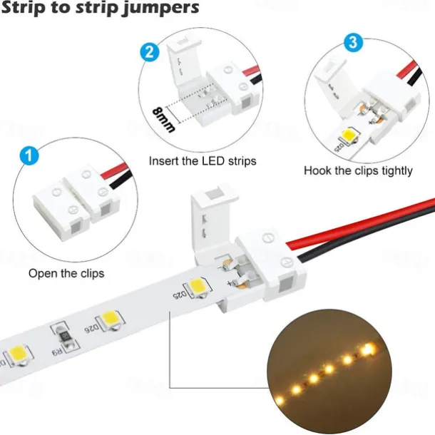 LED Strip Light 10M 32.8 ft 24V High-end LED Strip Lights Kit High Density 1200 LEDs 2835 SMD LED 72W CRI 80 DC24V LED Tape Lights for Under Cabinet Kitchen Commercial Lighting Project
