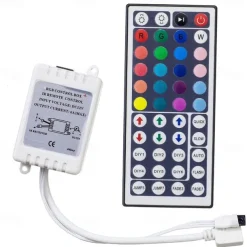 LED Strip Lights DIY Controller 44 Keys IR RGB Control Box Receiver IR Remote Dimmer DC12V 6A For RGB 2835 3528 5050 Beads