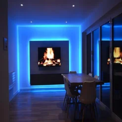 LED Strip Lights Flexible RGB 5M Tiktok Lights 300 LEDs 2835 8mm IR 44Key Remote Control Linkable Self-adhesive Color-changing