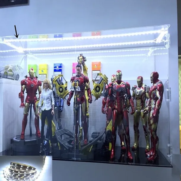 LED Strip Lights 1M Flexible Tiktok Lights 60 LEDs 2835 SMD 8mm Warm White White Cuttable Decorative Self-adhesive AA Batteries Powered Set