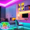 LED Strip Lights Smart Lights 5M 10M Light Sets RGB Tiktok Lights 150 300 LEDs SMD5050 10mm 1Set Mounting Bracket 1 set RGB APP Control Self-adhesive 12V