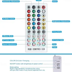 LED Strip Lights Smart Lights 5M 10M Light Sets RGB Tiktok Lights 150 300 LEDs SMD5050 10mm 1Set Mounting Bracket 1 set RGB APP Control Self-adhesive 12V