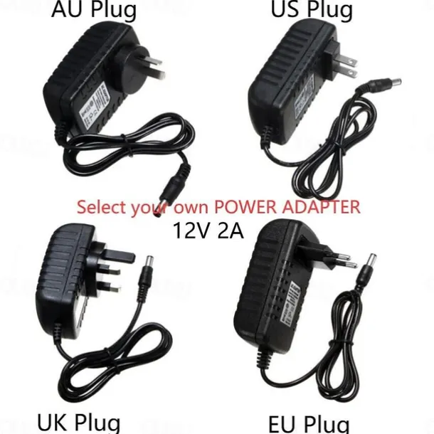 LED Strip Lights (2x5M)10M 32.8ft 2835 RGB 600LEDs 8mm Strips Lighting Flexible Color Changing with 44 Key IR Remote Ideal for Home Kitchen Christmas TV Back Lights DC 12V