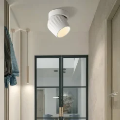 LED Surface Mounted Ceiling Downlight Adjustable 360 Degrees Nordic Spot Light for Indoor FoyerLiving Room Warm White/White AC85-265V