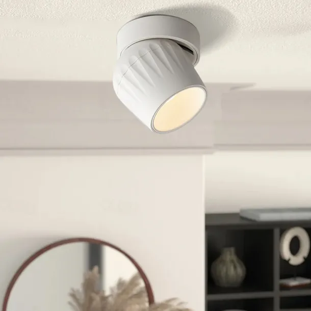 LED Surface Mounted Ceiling Downlight Adjustable 360 Degrees Nordic Spot Light for Indoor FoyerLiving Room Warm White/White AC85-265V