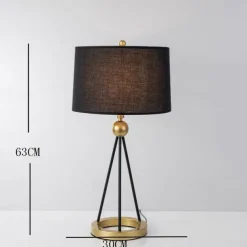 LED Table Lamp Fabric Shade Iron, 5W 24.6