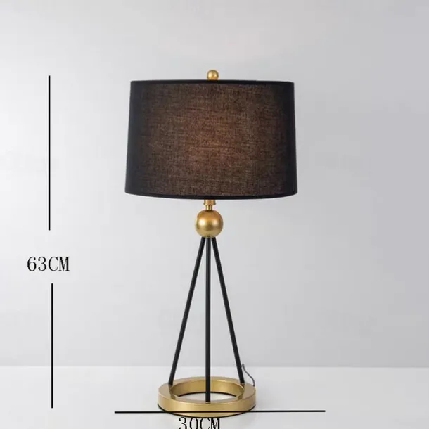 LED Table Lamp Fabric Shade Iron, 5W 24.6" Desk Lamp for Living Room Office Bedroom Bedside Table Lamp Simple Modern Decorative Study Living Room Romantic Warm Iron Fabric Night Light