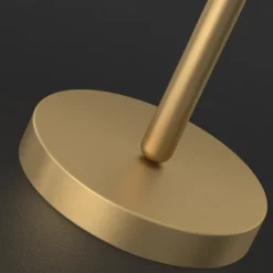 LED Table Lamp Gold Brass Fabric Modern Warm White Bedside Table Lamp Applicable to Living Room Bedroom Office Bedside Cabinet and Bookcase 110-240V