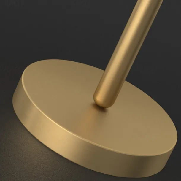 LED Table Lamp Gold Brass Fabric Modern Warm White Bedside Table Lamp Applicable to Living Room Bedroom Office Bedside Cabinet and Bookcase 110-240V