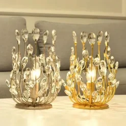 LED Table Lamp 5W Warm White Vintage Design Crystal Table Lights Decorative Bedroom Office 110-240V