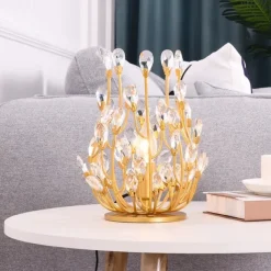 LED Table Lamp 5W Warm White Vintage Design Crystal Table Lights Decorative Bedroom Office 110-240V