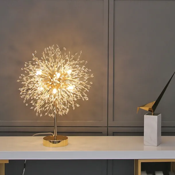 LED Table LampStarry Flower Ball Dandelion Ins Net Red with The Nordic Light Luxury Living Room Bedroom