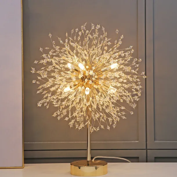 LED Table LampStarry Flower Ball Dandelion Ins Net Red with The Nordic Light Luxury Living Room Bedroom