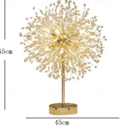 LED Table LampStarry Flower Ball Dandelion Ins Net Red with The Nordic Light Luxury Living Room Bedroom