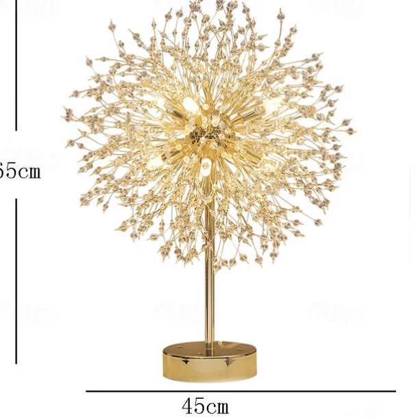 LED Table LampStarry Flower Ball Dandelion Ins Net Red with The Nordic Light Luxury Living Room Bedroom