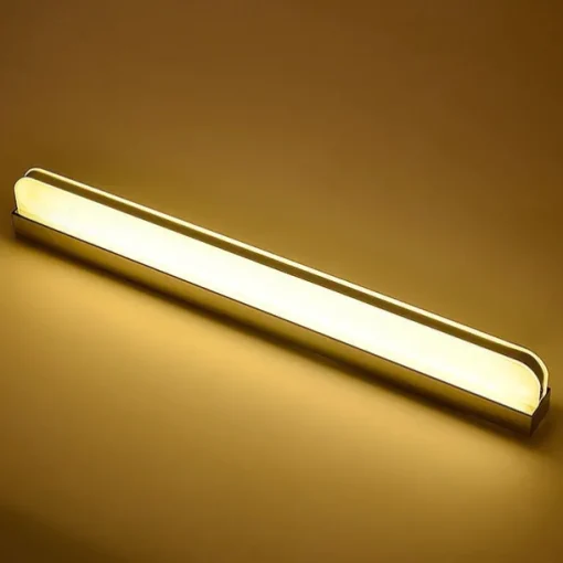 LED Vanity Light Mirror Front Lamp Stainless Steel Mirror Headlight 28.3in 16W Led Bathroom Makeup Lamp Moistureproof Simple Acrylic