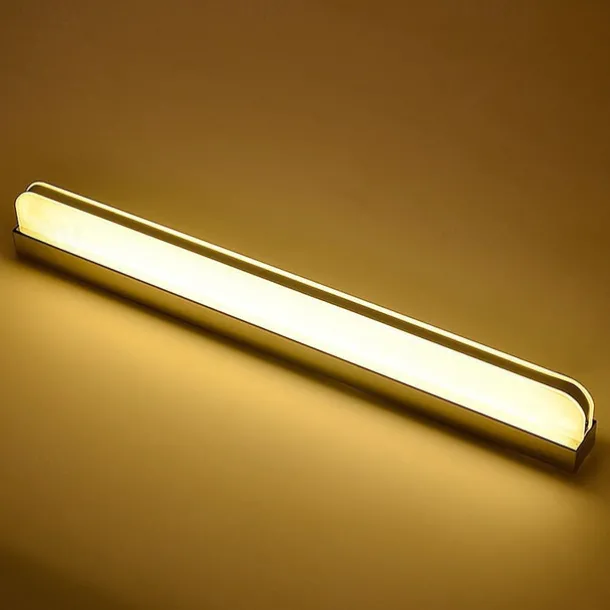 LED Vanity Light Mirror Front Lamp Stainless Steel Mirror Headlight 28.3in 16W Led Bathroom Makeup Lamp Moistureproof Simple Acrylic