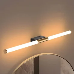 LED Vanity Light Waterproof IP20 23.6" Mirror Light Modern White Minimalist Bathroom Light Fixture Aluminum Iron Bathroom Wall Sconce Wall Mount Lighting Fixture