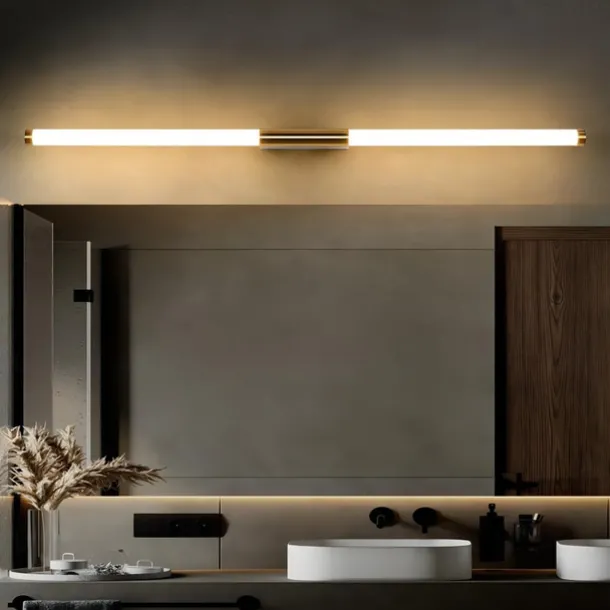 LED Vanity Light Waterproof IP20 23.6" Mirror Light Modern White Minimalist Bathroom Light Fixture Aluminum Iron Bathroom Wall Sconce Wall Mount Lighting Fixture