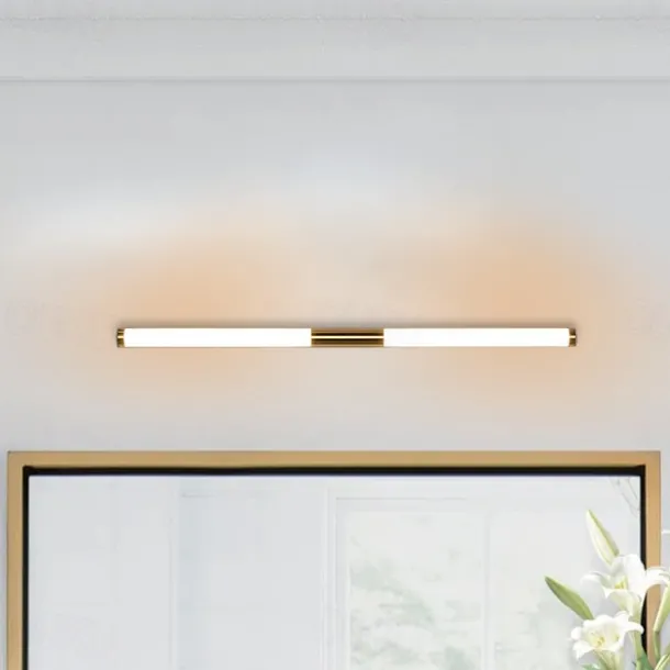 LED Vanity Light Waterproof IP20 23.6" Mirror Light Modern White Minimalist Bathroom Light Fixture Aluminum Iron Bathroom Wall Sconce Wall Mount Lighting Fixture