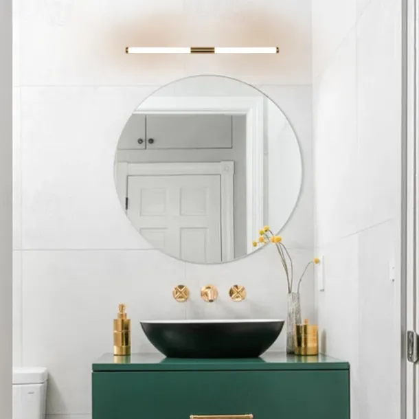 LED Vanity Light Waterproof IP20 23.6" Mirror Light Modern White Minimalist Bathroom Light Fixture Aluminum Iron Bathroom Wall Sconce Wall Mount Lighting Fixture