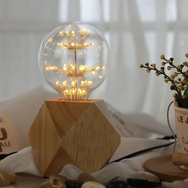 LED Vintage Edison Bulbs G125 Firework Shaped Bulbs 3W E26 E27 2300K Decorative Light Bulbs