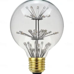 LED Vintage Edison Bulbs G125 Firework Shaped Bulbs 3W E26 E27 2300K Decorative Light Bulbs
