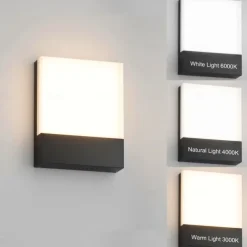 Led Wall Lamp, Living Room Acrylic Decor Light Fixture, Bedroom Bedside Hallway Headboard Lamps, Warm White Home Decor Wall Wash Lights,Warm White IP65 85-265V
