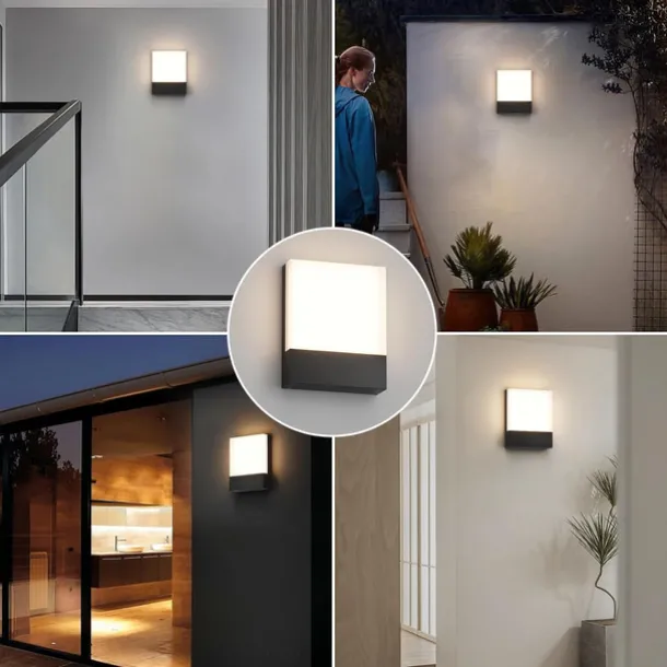 Led Wall Lamp, Living Room Acrylic Decor Light Fixture, Bedroom Bedside Hallway Headboard Lamps, Warm White Home Decor Wall Wash Lights,Warm White IP65 85-265V