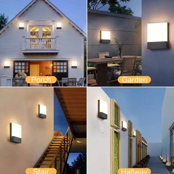 Led Wall Lamp, Living Room Acrylic Decor Light Fixture, Bedroom Bedside Hallway Headboard Lamps, Warm White Home Decor Wall Wash Lights,Warm White IP65 85-265V